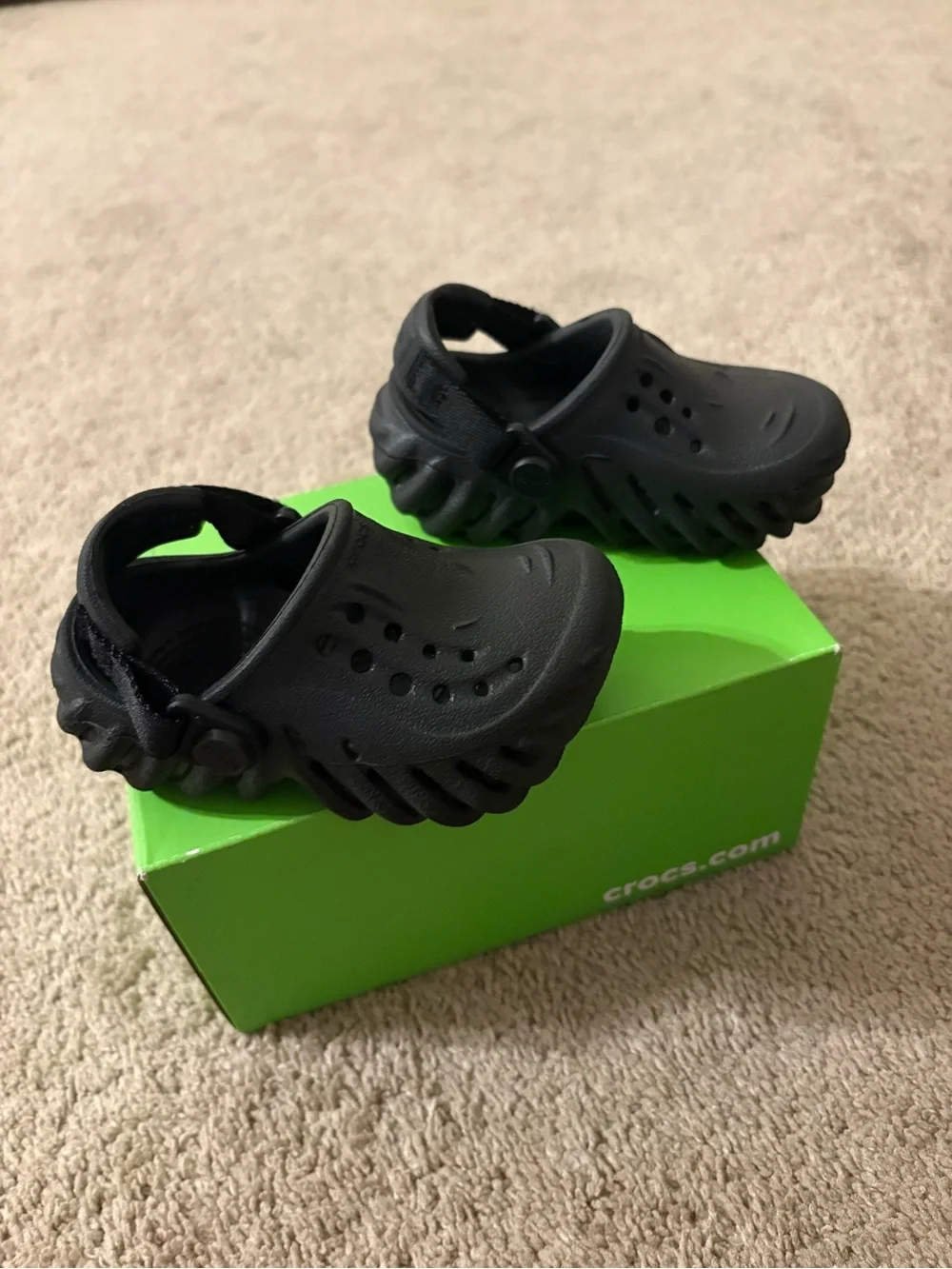 CROCS Kids Black Classic Clog Sandals